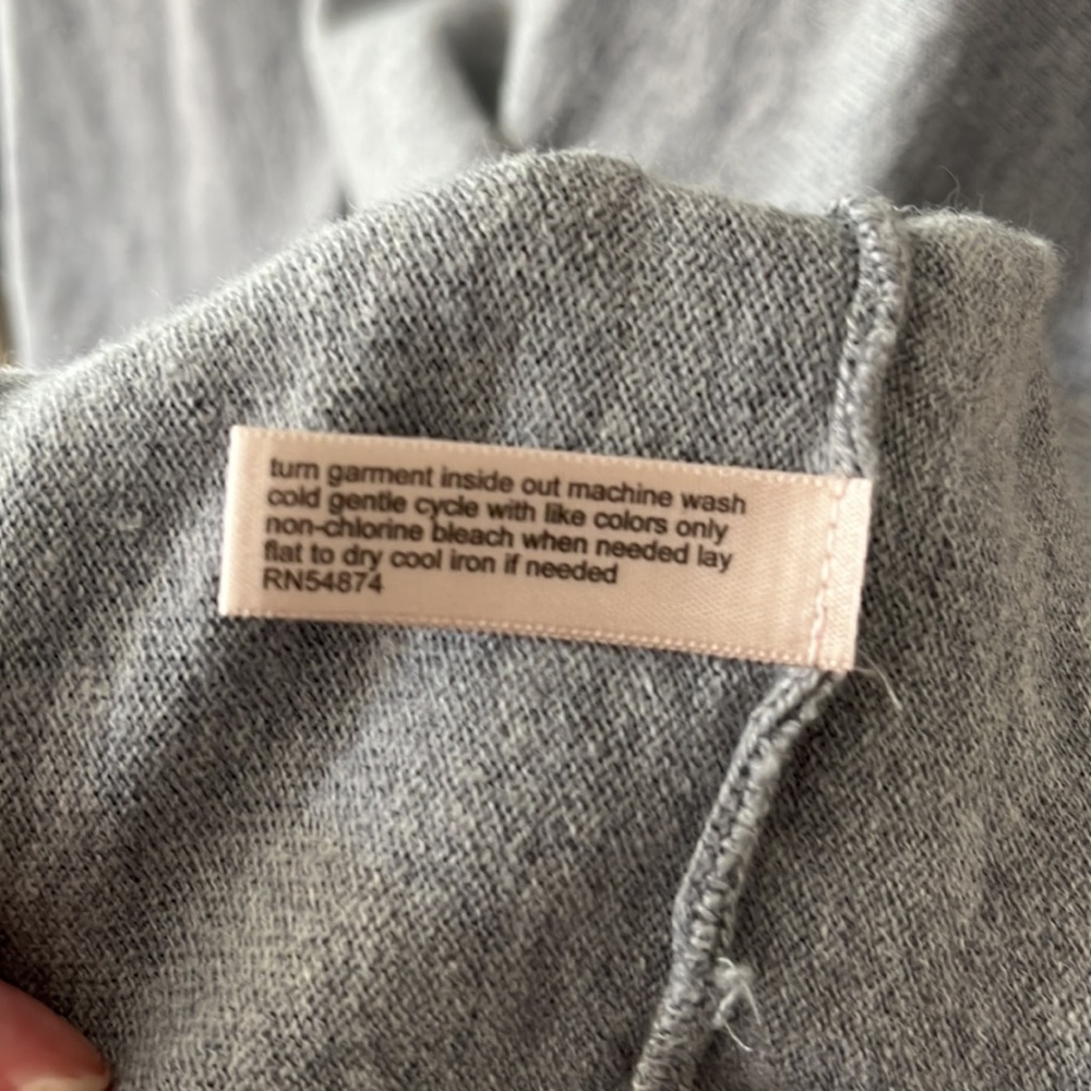 The Limited Light Grey Mock Turtleneck Sweater With Open Back Size Large - Picture 7 of 13